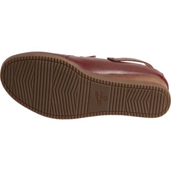NEW Dansko Sheridan Wedge Clogs - Leather IN brick For Women 825 5s3 - Picture 7 of 8